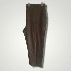 Isaac Mizrahi - Women's Olive Crop Pants